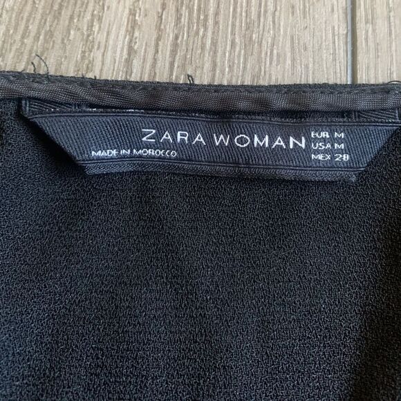 Zara woman’s top used with laced design on bilateral sides - Picture 3 of 6